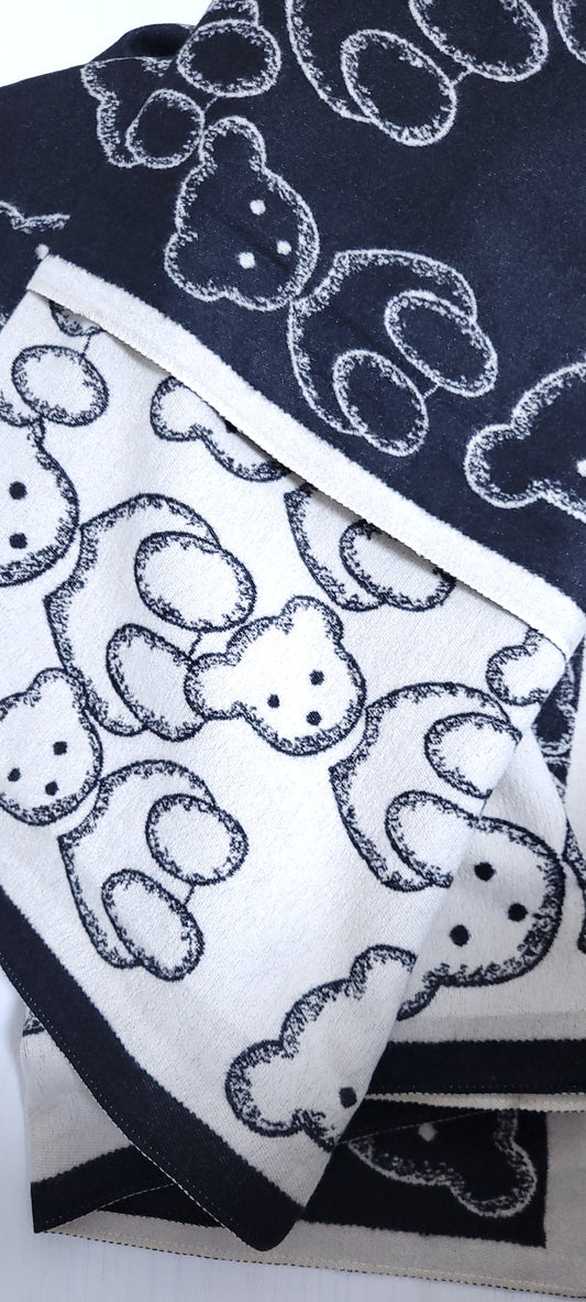 SCIARPONE CALDO fantasia Teddy 🧸 double-face