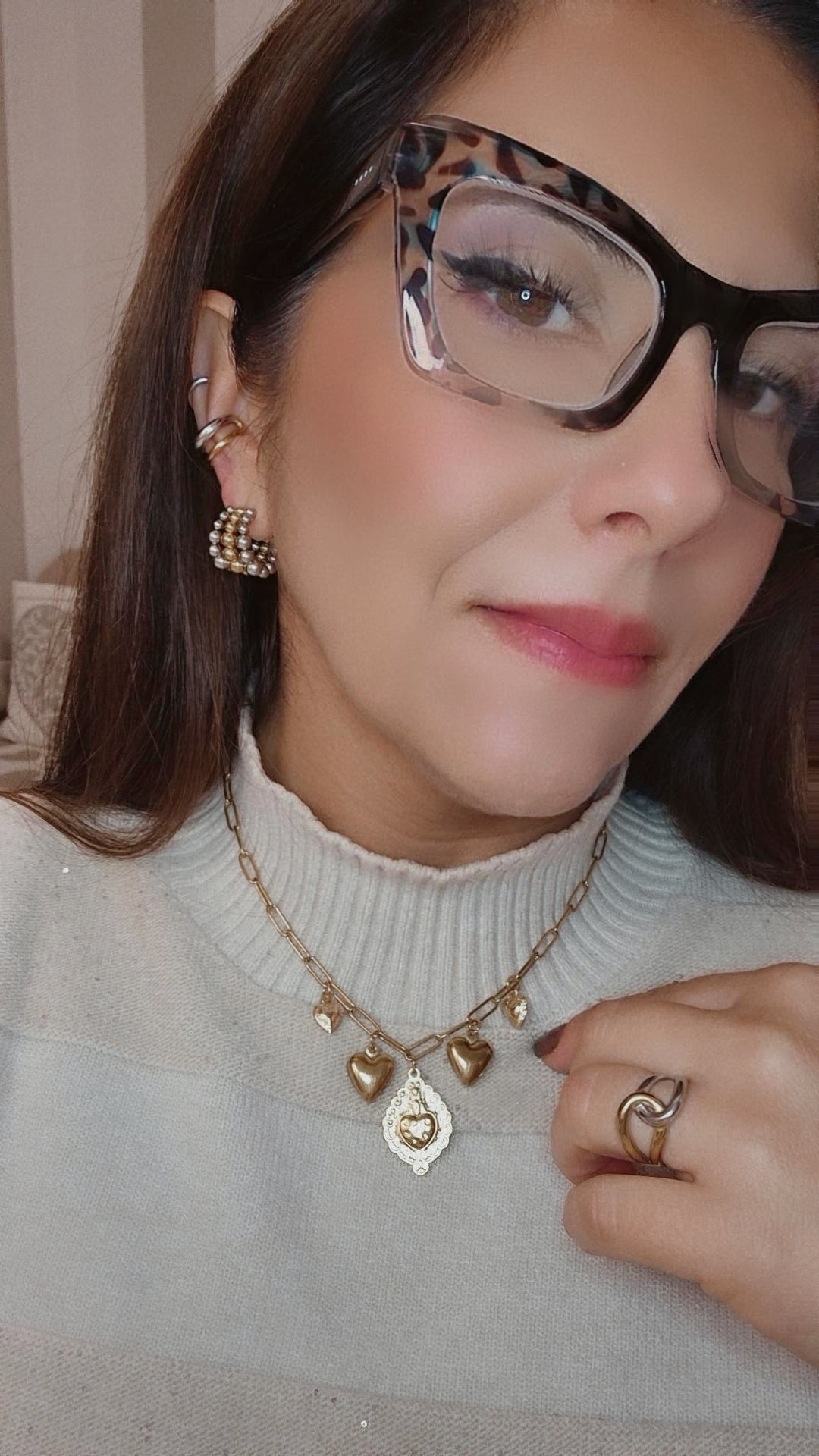 Collana Sacro Cuore effetto sonaglio in acciaio Silver o Gold