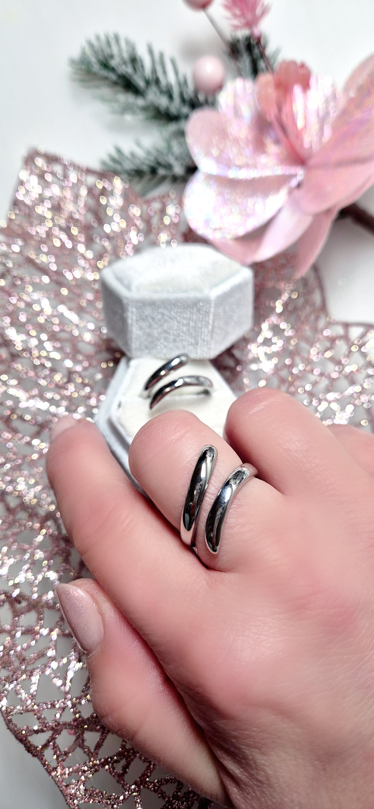 Anello Avvolgimi mod. Snake 🐍 acciaio silver mis. regolabile