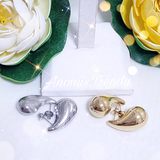 Orecchini modello goccia "Bottega V" in Acciaio anallergico