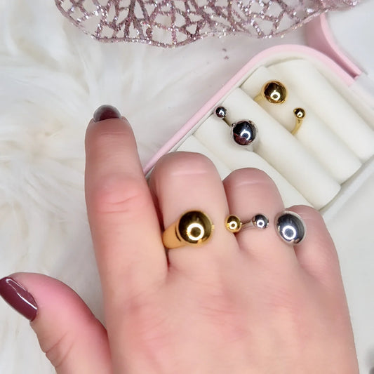 Nuovi Anelli Autunno/Inverno '25 in acciaio inox anallergico misura regolabile