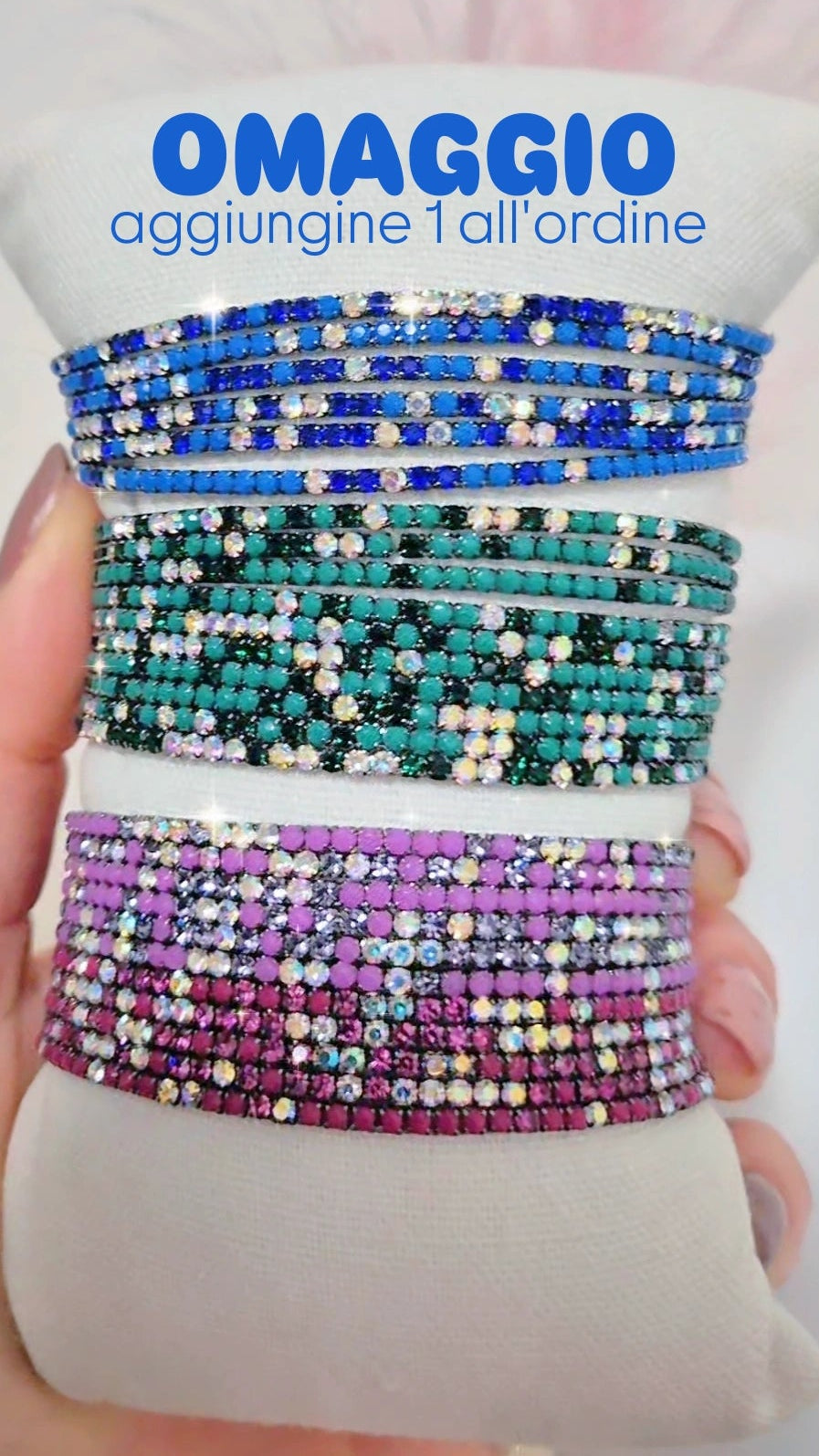 OMAGGIO con un ordine di qualsiasi importo 1 Bracciale Tennis elastico
