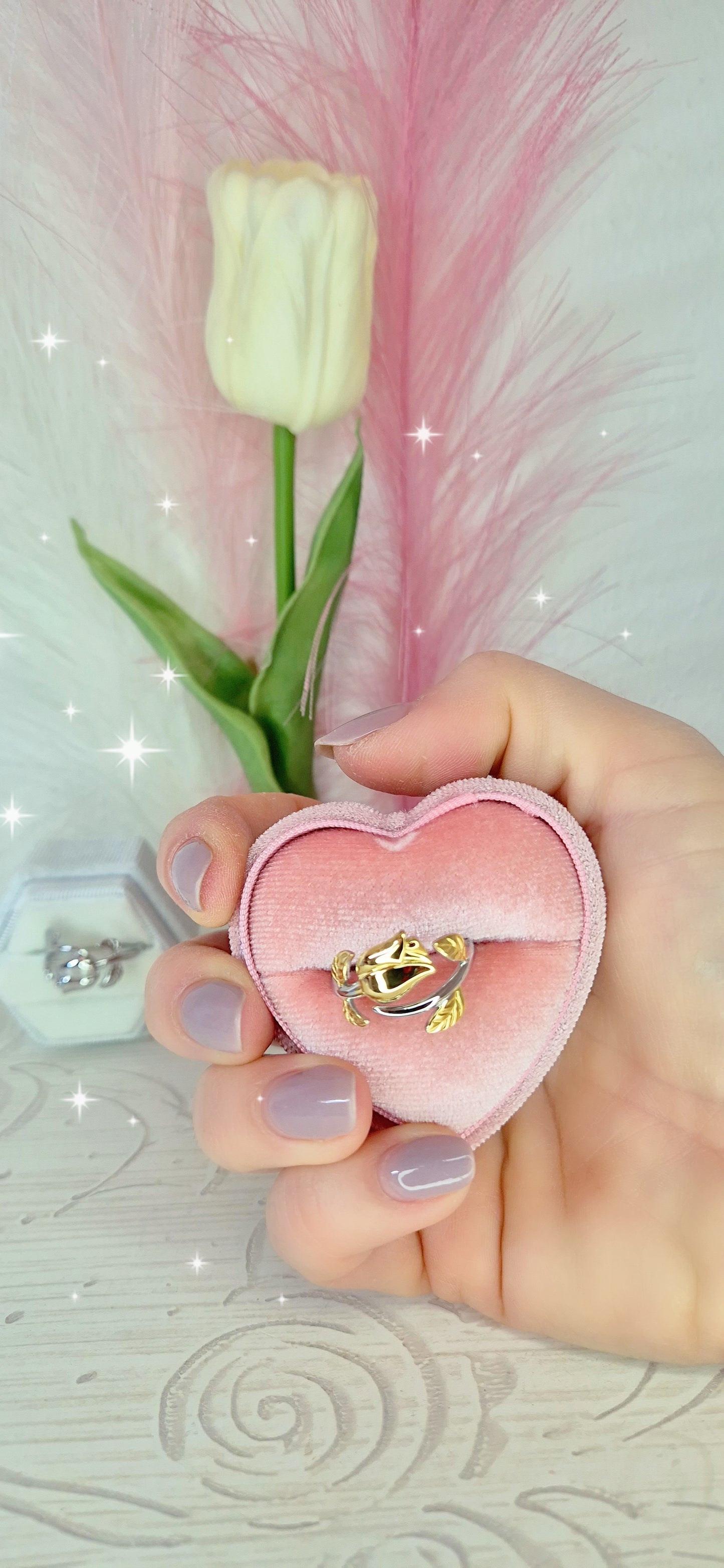 Anello Tulipano🌷in acciaio Silver o Bicolor misura regolabile