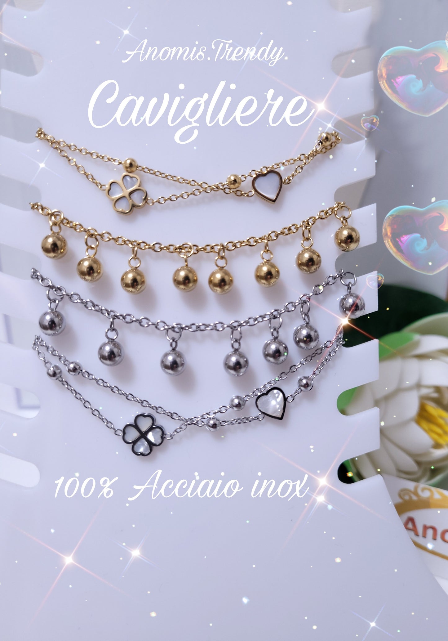 Cavigliera in acciaio inox