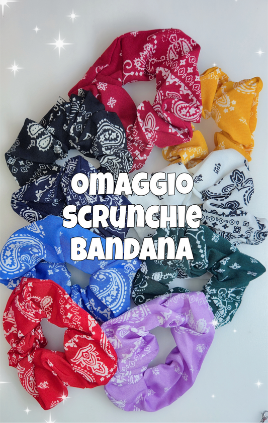 OMAGGIO 1 Scrunchie bandana con ogni ordine scegli il colore