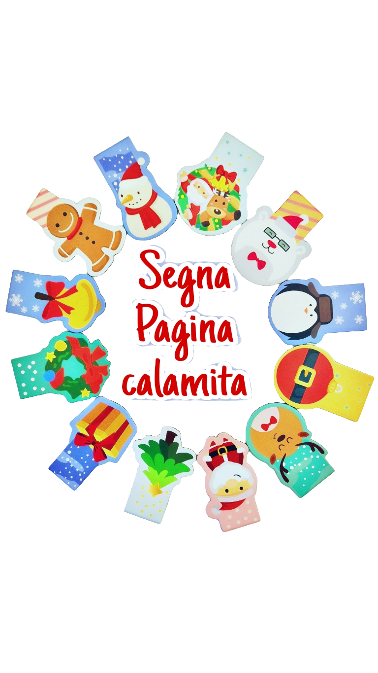 Segna-Pagina calamita a tema Natalizio 🎄🎅🏻✨️ da collezionare