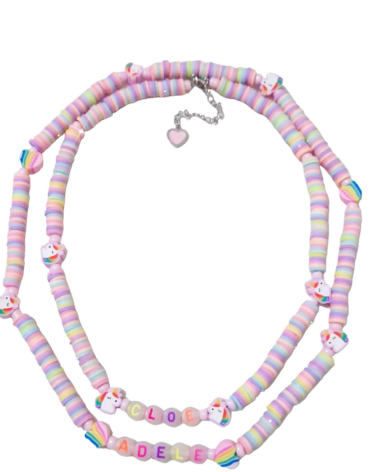 Collana Bracciale Cavigliera effetto unicorno 🦄 PERSONALIZZABILE