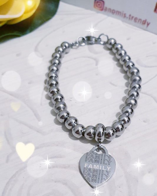 Bracciale sfere 6mm personalizzabile