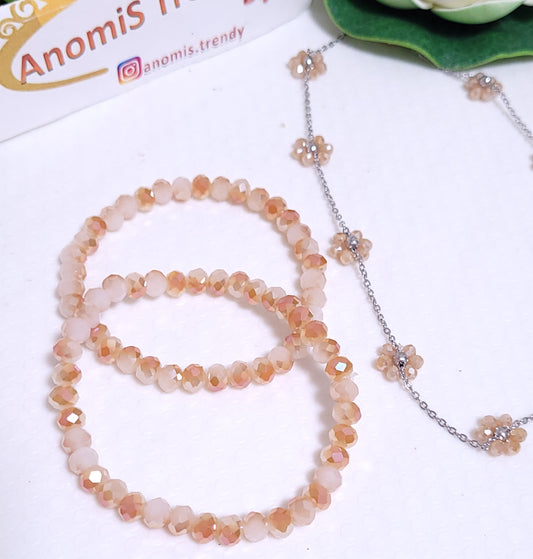 Bracciale elastico con cristalli luminosi Honey