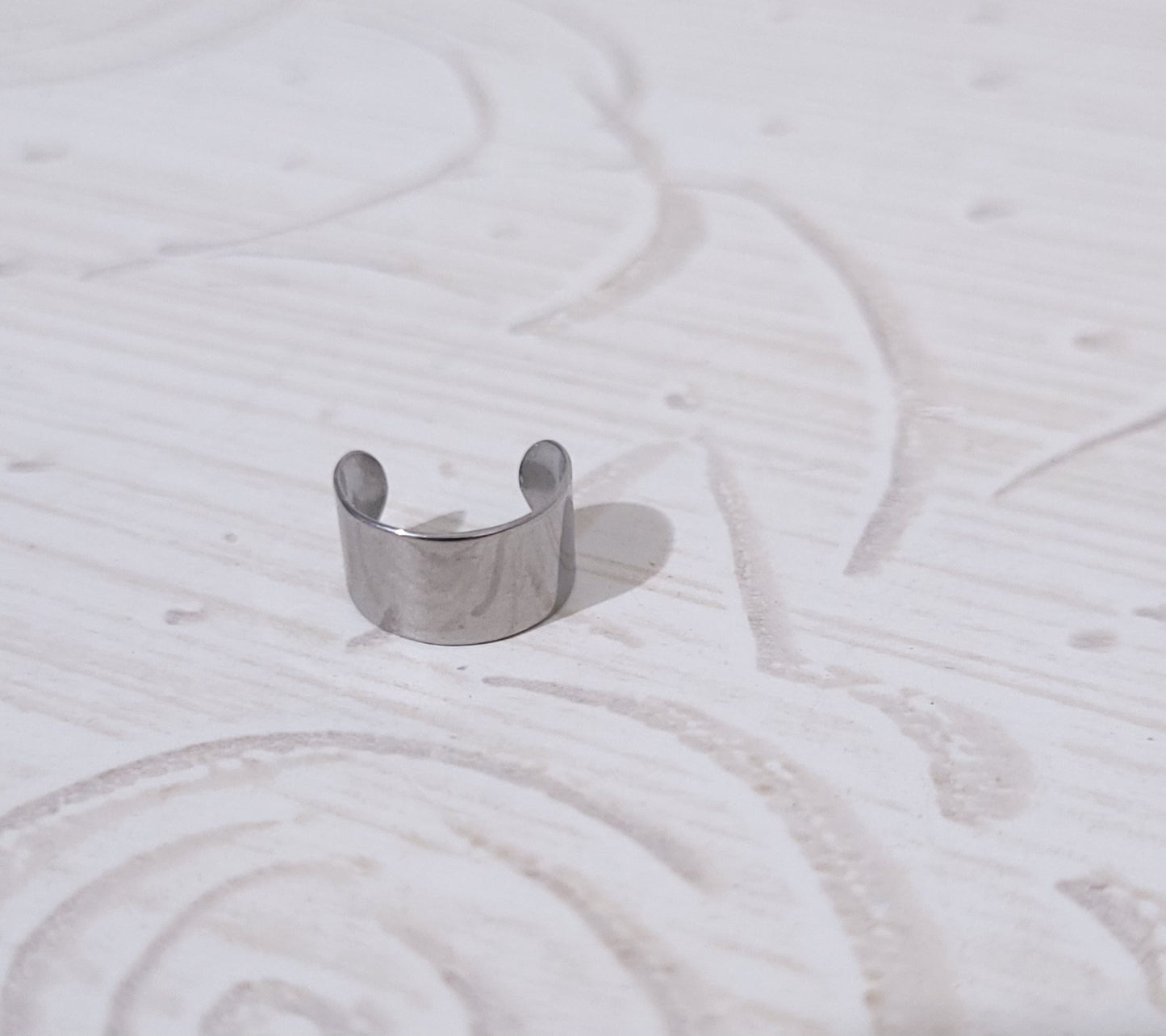 Ear cuff orecchini da cartilagine - senza foro - in acciaio silver