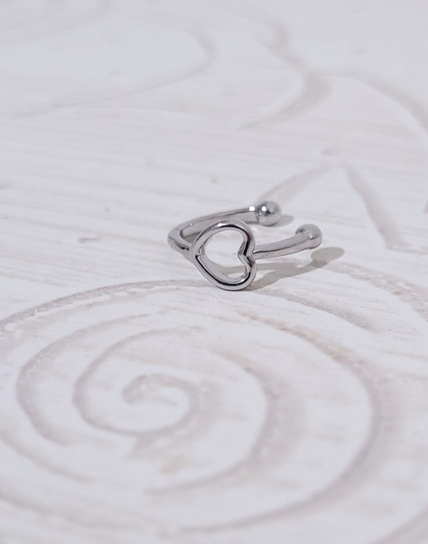 Ear cuff orecchini da cartilagine - senza foro - in acciaio silver
