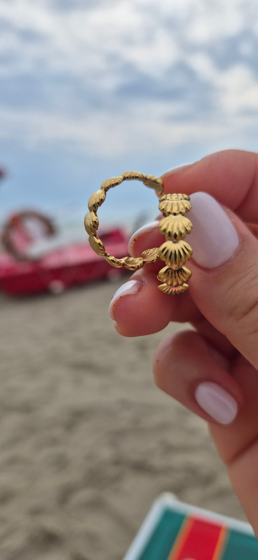 Orecchini giro Conchiglie 🐚 2cm in acciaio anallergico Silver o Gold