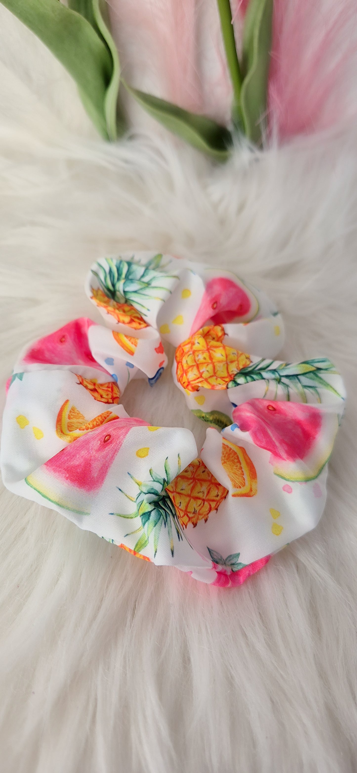 Scrunchies elastici per capelli Tuttifrutti 🍒🍋🍉 Estate 2025