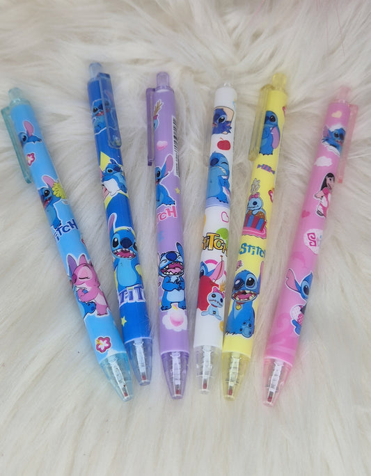Penna Lilo & Stitch a scatto inchiostro gel nero
