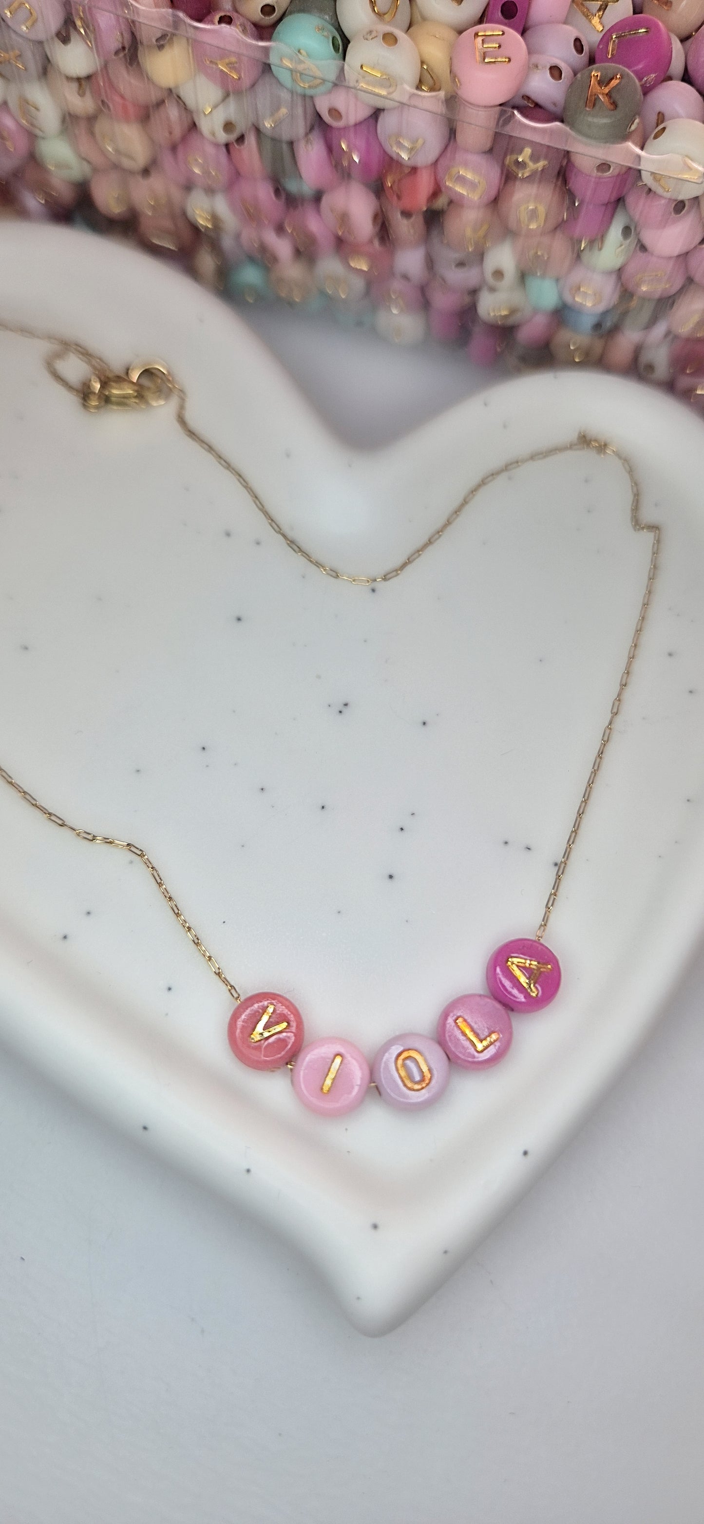 Collana personalizzabile acciaio gold girocollo 40/45cm (comunicare nome-lettere-iniziali nelle istruzioni per l'ordine al check-out)