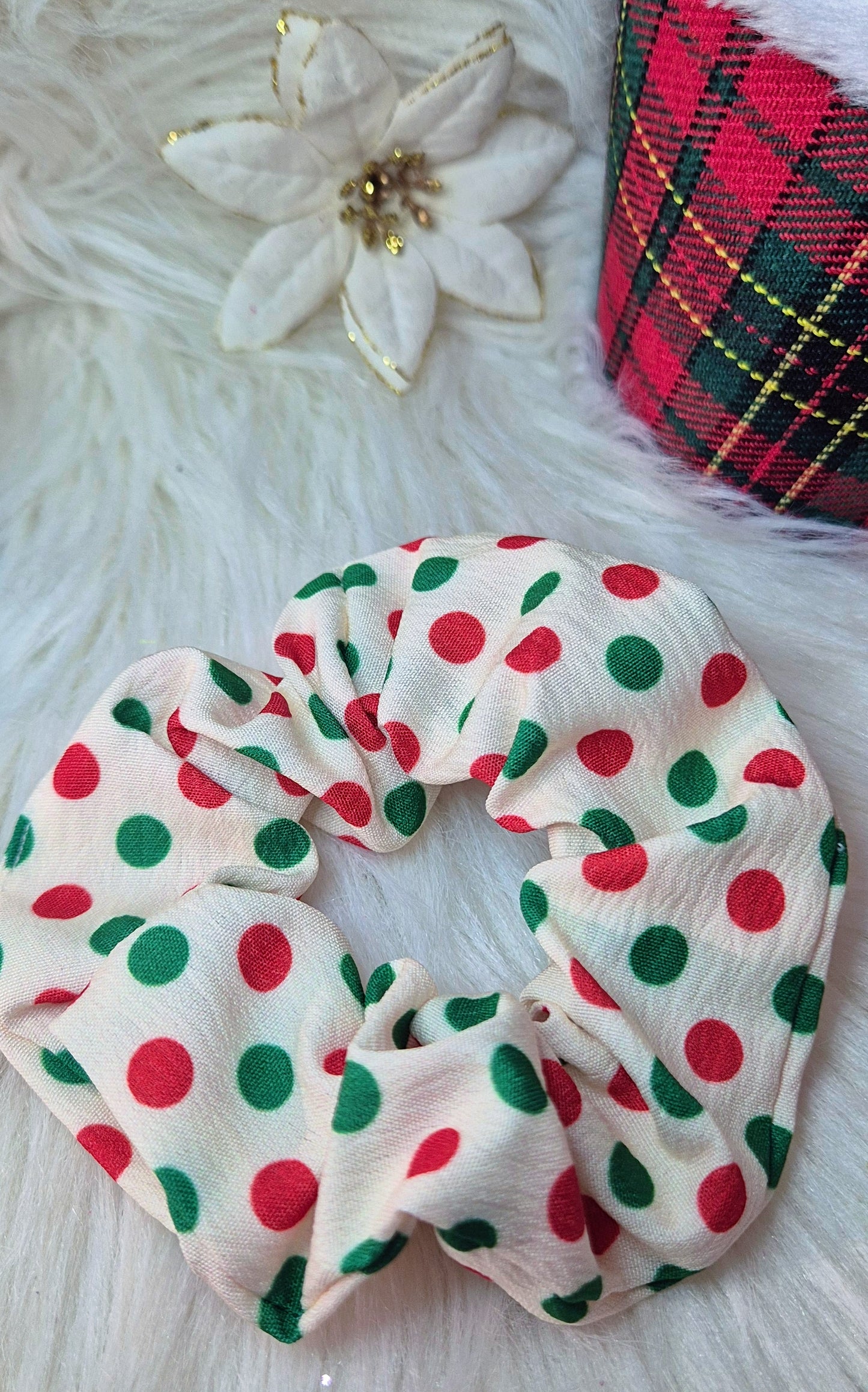 Scrunchies elastici per capelli in raso a tema Natale 🎅🏻🎄✨️