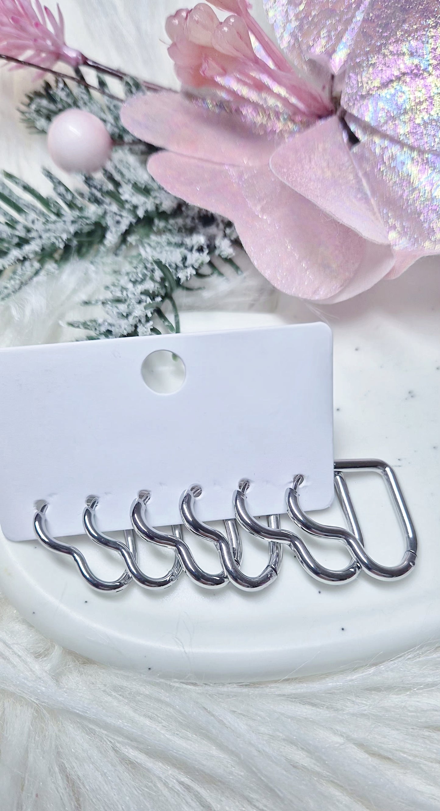 Coppia Orecchini a Cuore ♡ acciaio anallergico Silver/Gold disp. 3 misure