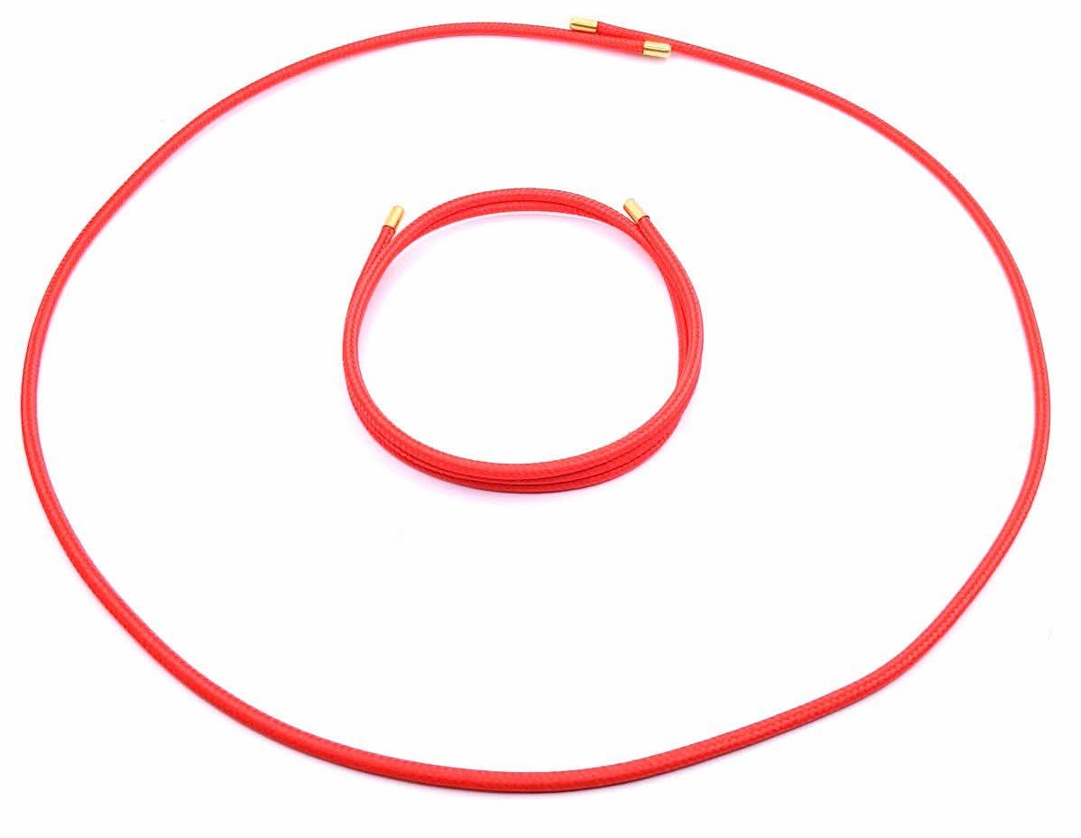 Collana magnetica (e bracciale) con charm a scelta omaggio, cordino lavabile anallergico, 51cm regolabile