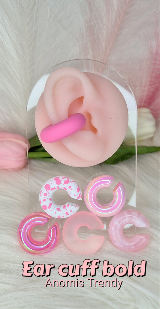 Earcuff bold orecchini da cartilagine senza foro colorati