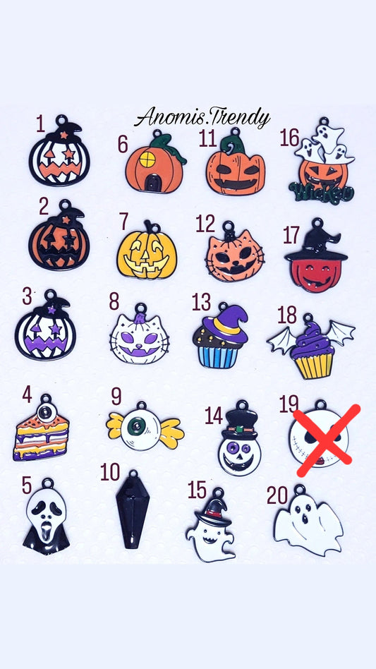 Bracciale mod. Kidult in acciaio con charms Halloween a scelta
