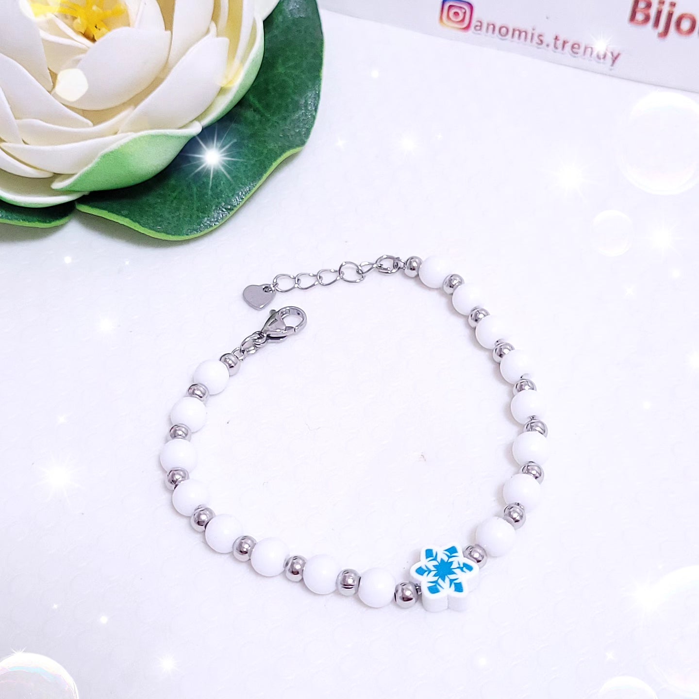 Bracciale Ghiaccio ❄️ in Acciaio misura regolabile