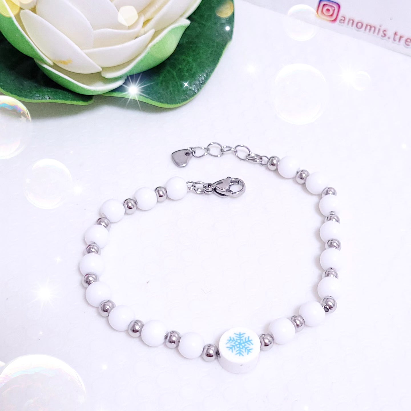 Bracciale Ghiaccio ❄️ in Acciaio misura regolabile
