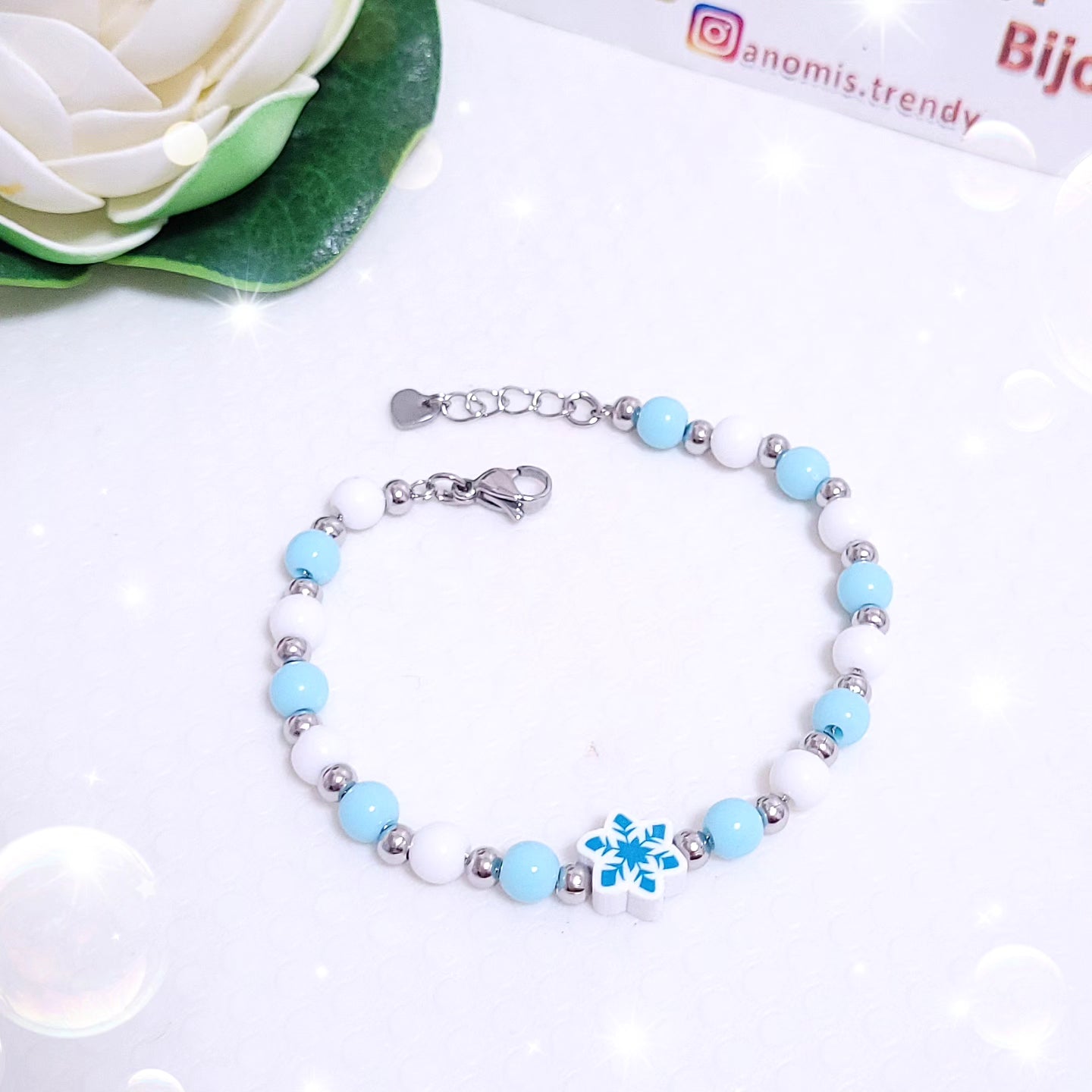 Bracciale Ghiaccio ❄️ in Acciaio misura regolabile
