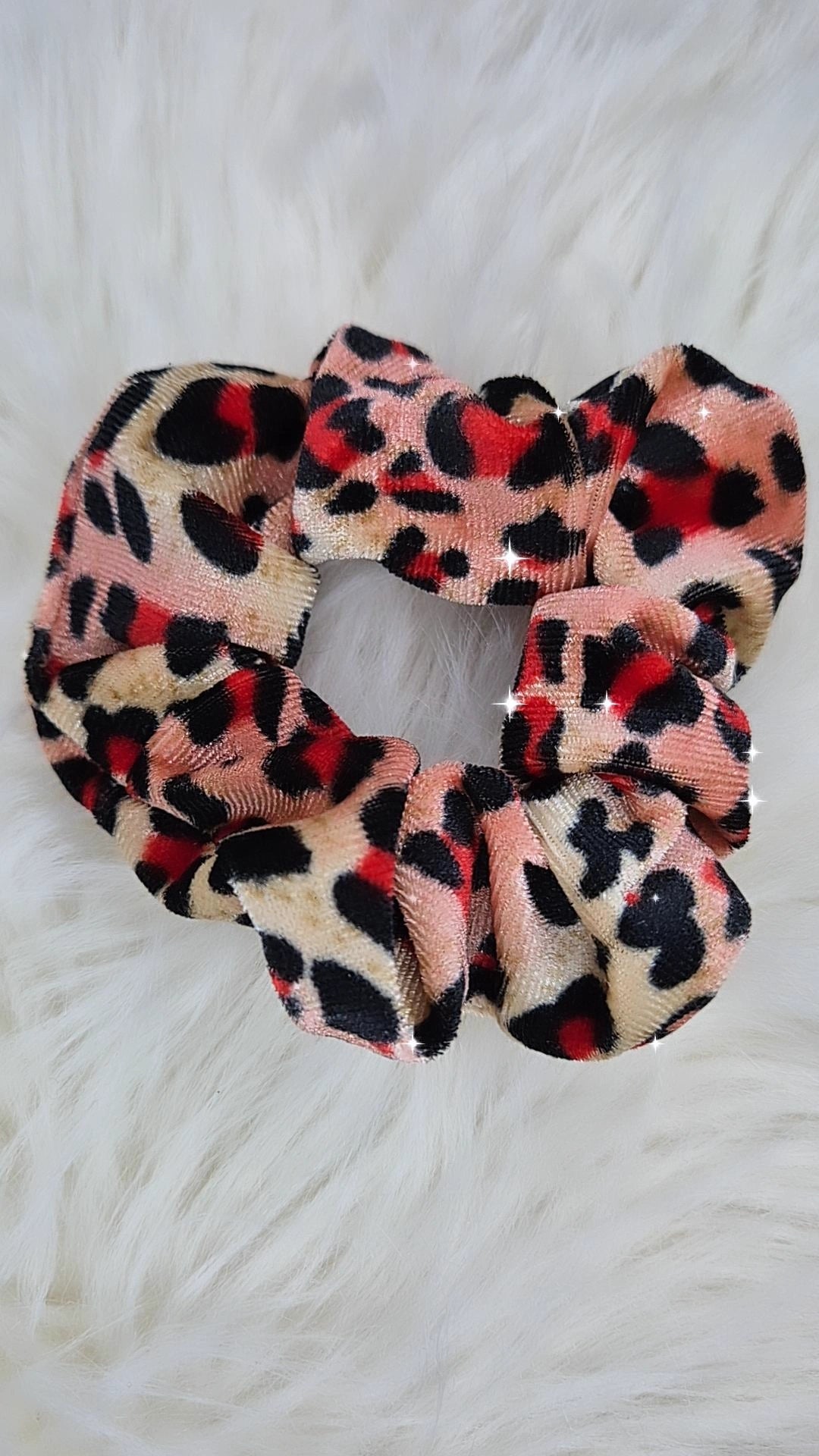 Scrunchies elastici per capelli/bracciale moda stampa animalier