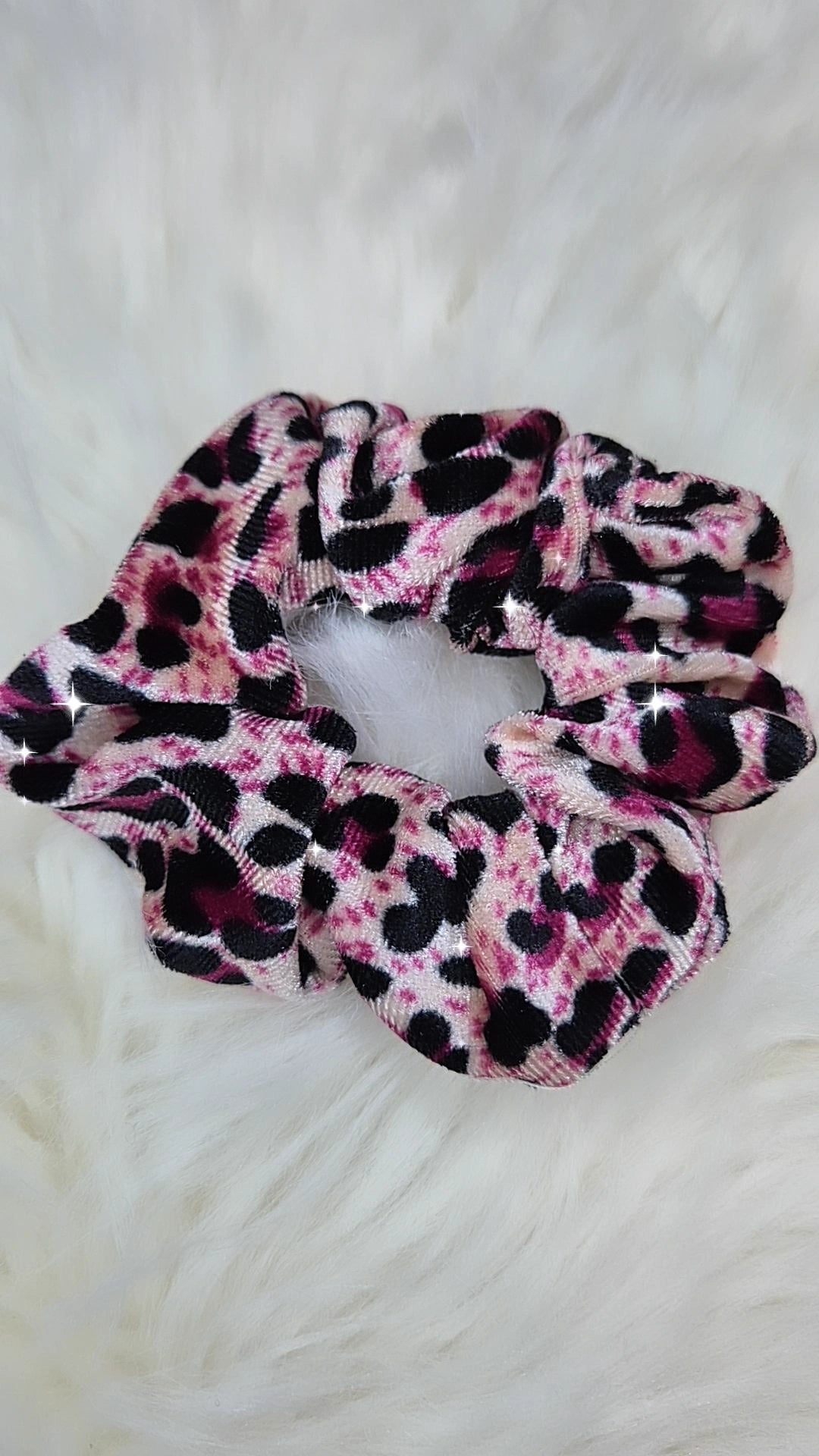 Scrunchies elastici per capelli/bracciale moda stampa animalier