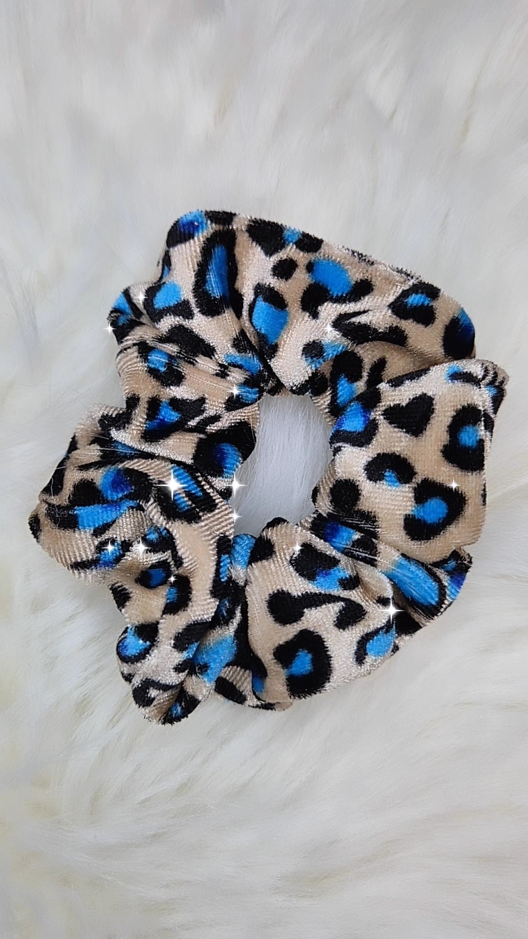 Scrunchies elastici per capelli/bracciale moda stampa animalier