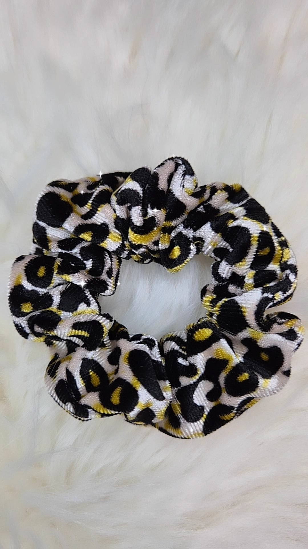 Scrunchies elastici per capelli/bracciale moda stampa animalier