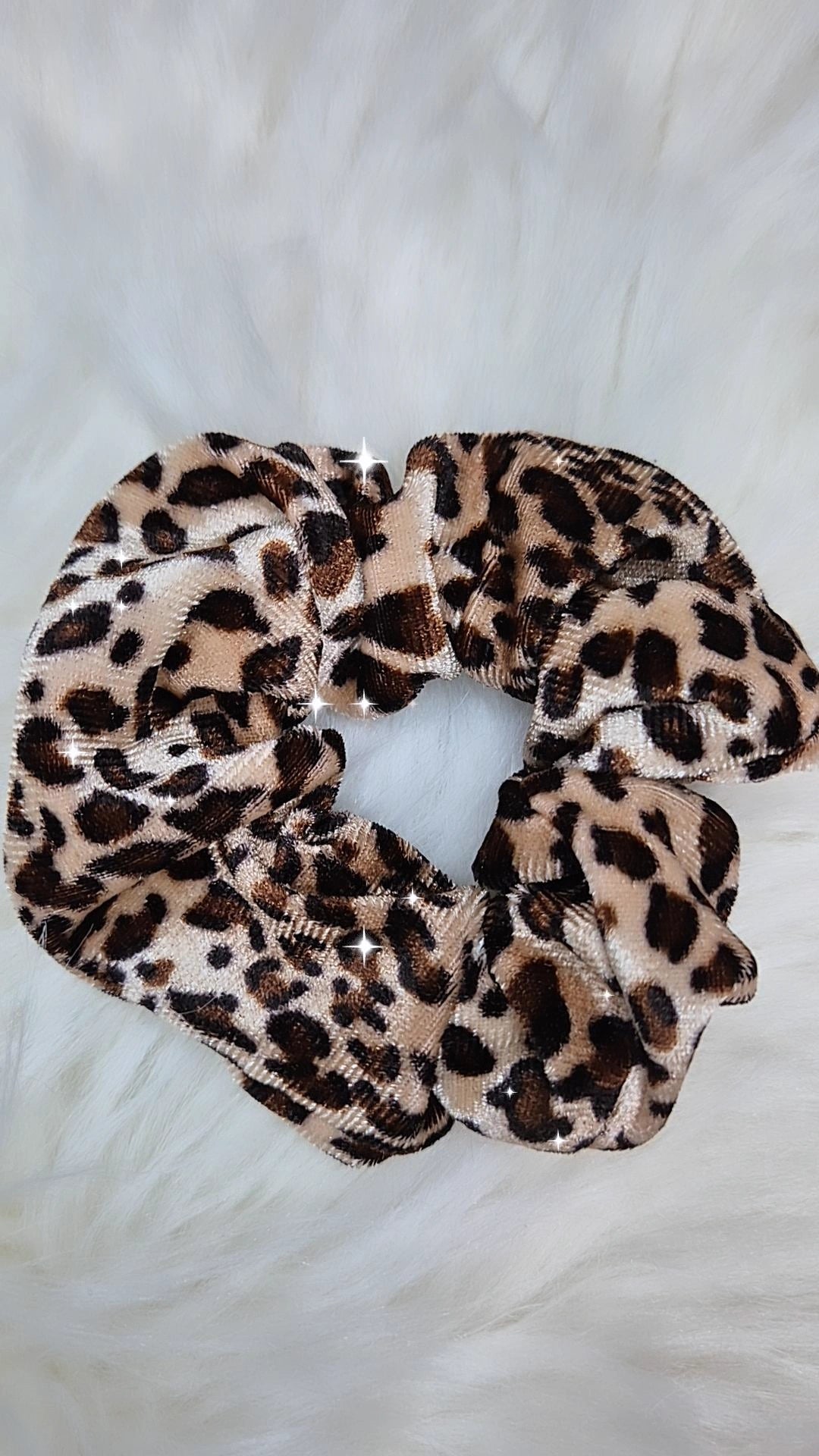 Scrunchies elastici per capelli/bracciale moda stampa animalier