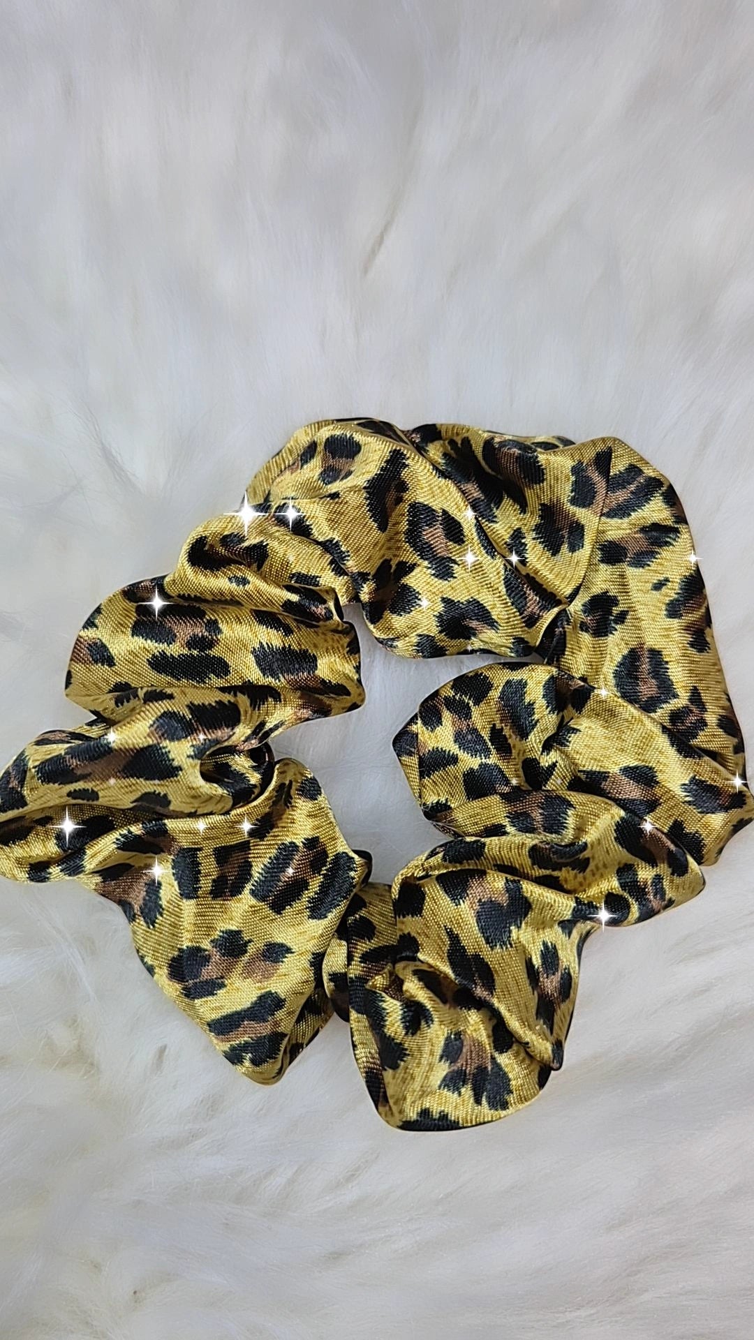 Scrunchies elastici per capelli/bracciale moda stampa animalier