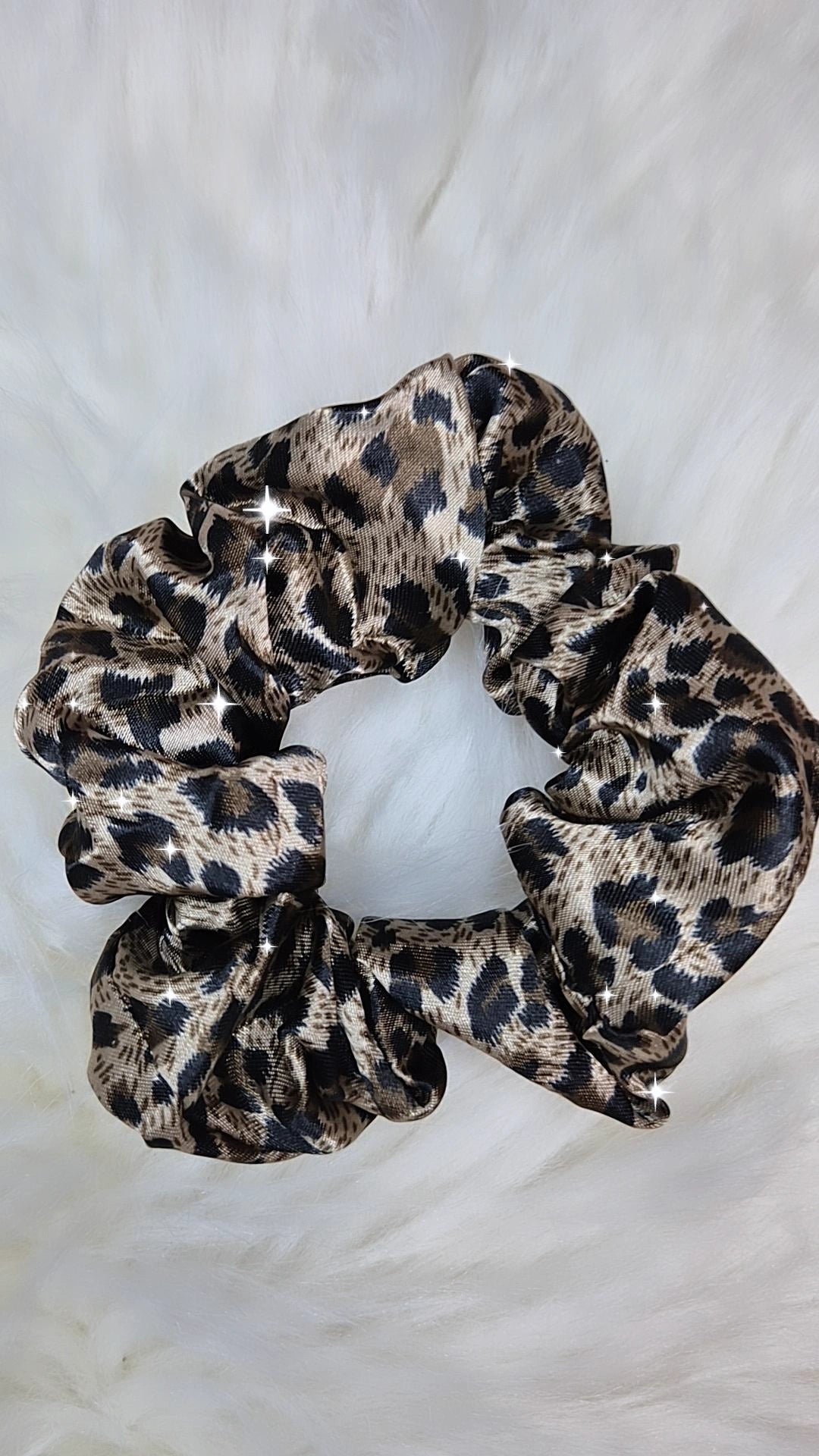 Scrunchies elastici per capelli/bracciale moda stampa animalier