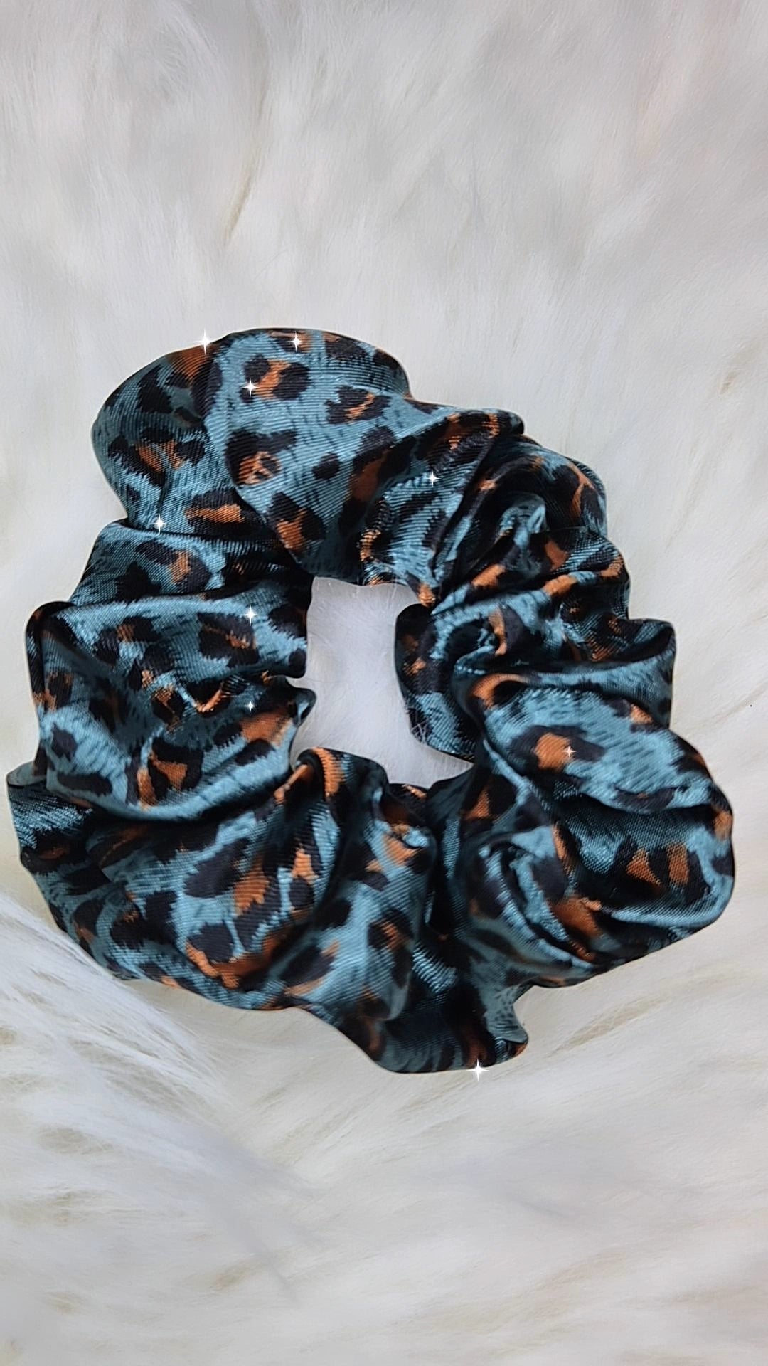 Scrunchies elastici per capelli/bracciale moda stampa animalier