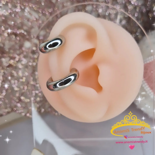 Ear cuff linea Bold orecchini da cartilagine in acciaio anallergico