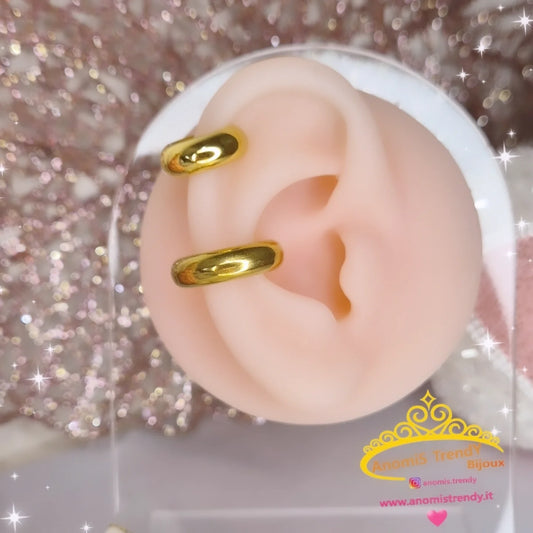 Ear cuff linea Bold orecchini da cartilagine in acciaio anallergico
