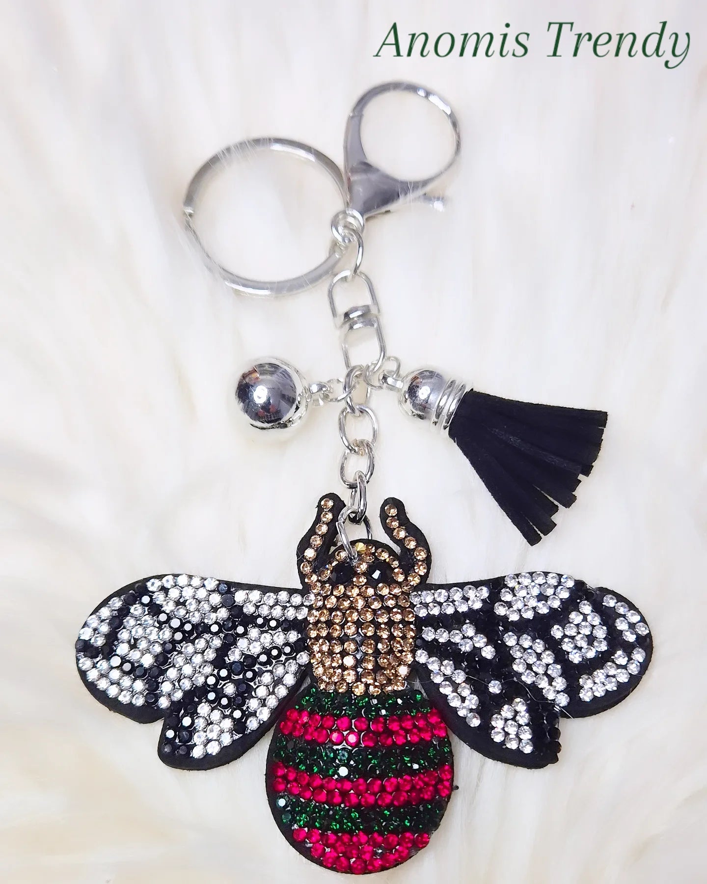 Portachiavi / Charm da Borsa Ape 🐝 con strass