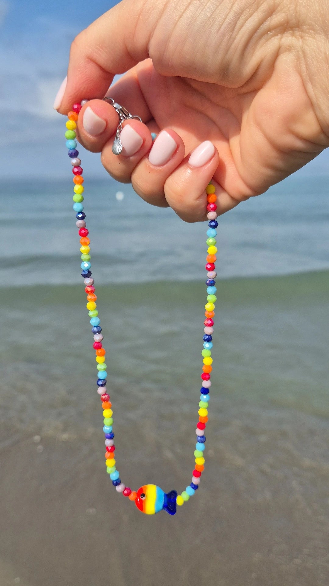 Collana arcobaleno Pride con Pesciolino multicolor🌈