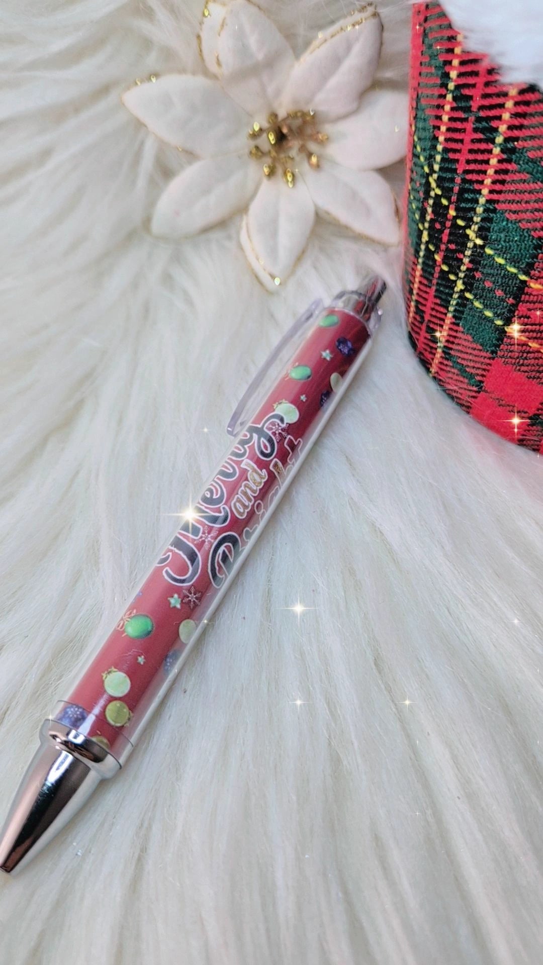 Penna Natalizia 🎅🏻 edizione limitata 2025🎄 inchiostro nero