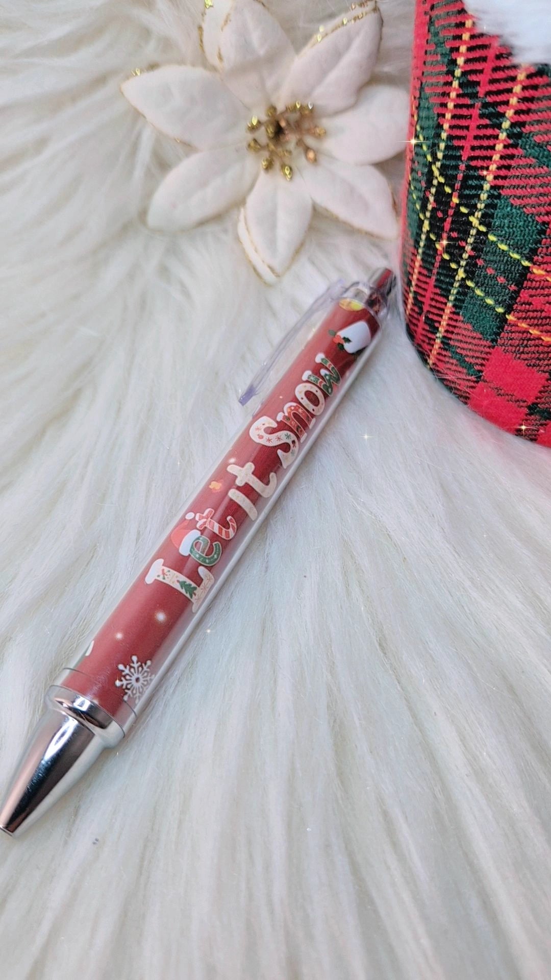 Penna Natalizia 🎅🏻 edizione limitata 2025🎄 inchiostro nero