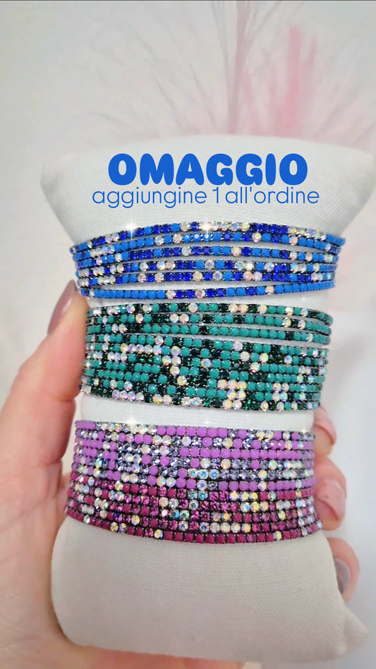 OMAGGIO con un ordine di qualsiasi importo 1 Bracciale Tennis elastico