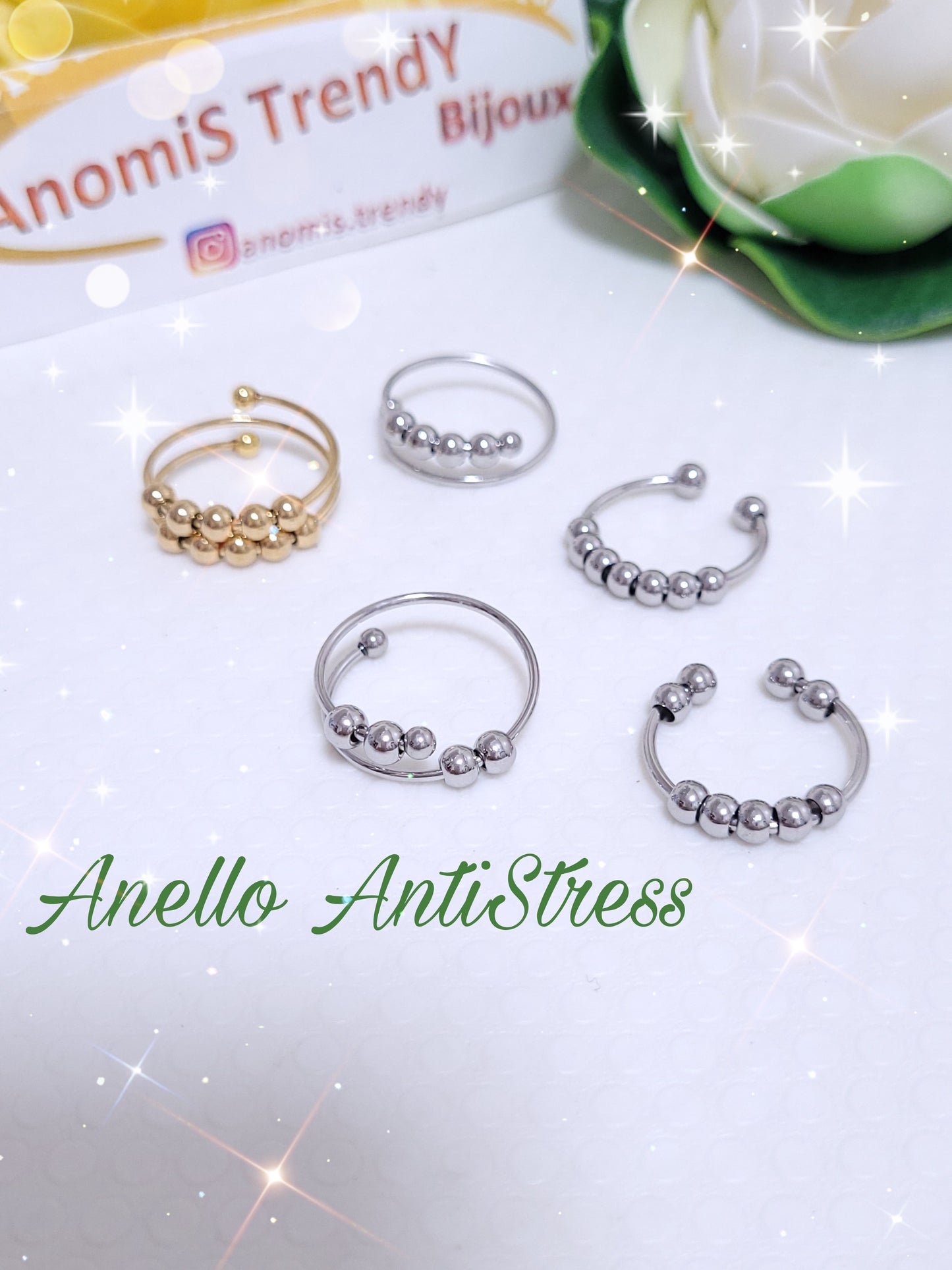 Anello mod. ANTISTRESS in acciaio