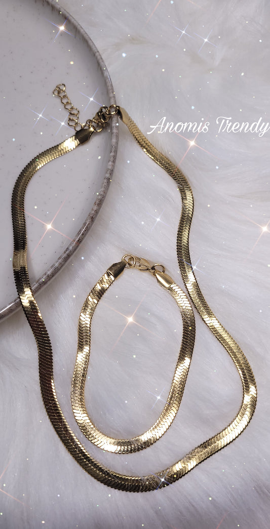 Collana - Bracciale catena Snake Maxi 100% acciaio