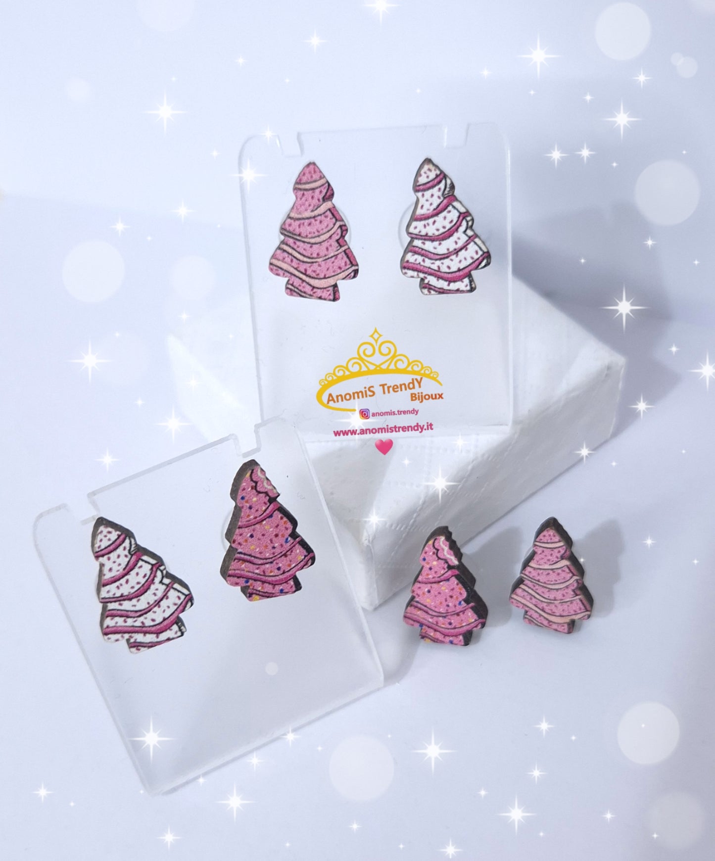 Mini orecchini Natalizi anallergici limited edition