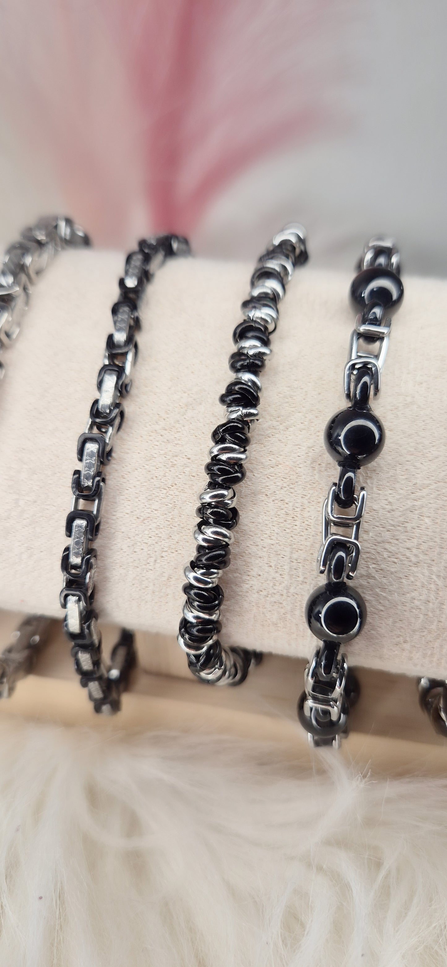 Nuovi Bracciali Uomo/unisex in acciaio inossidabile anallergico mis.regolab.