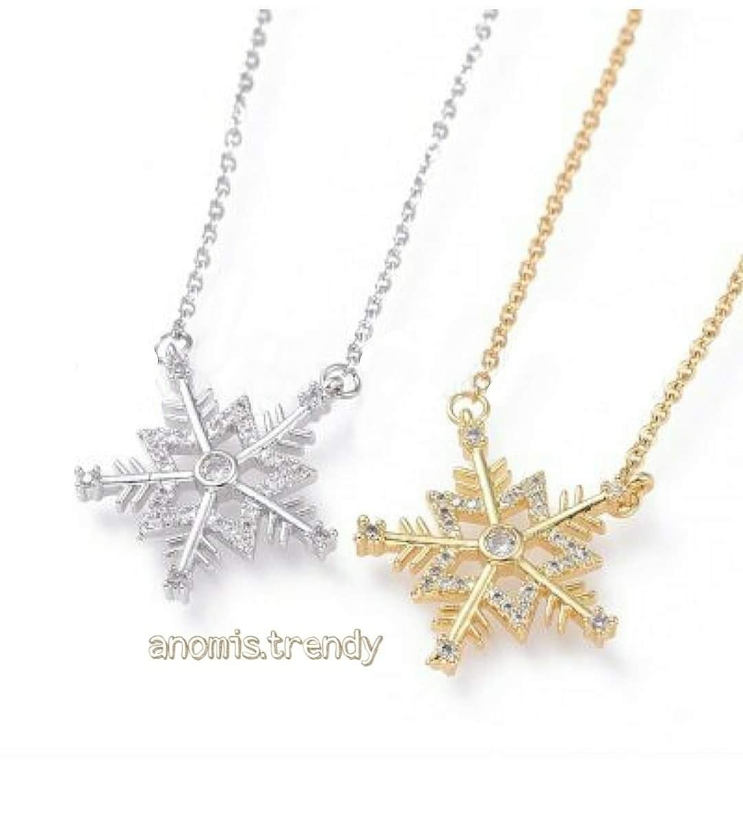 Collana Fiocco di Neve con zirconi