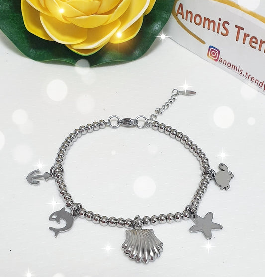 Bracciale sfere 4mm personalizzabile