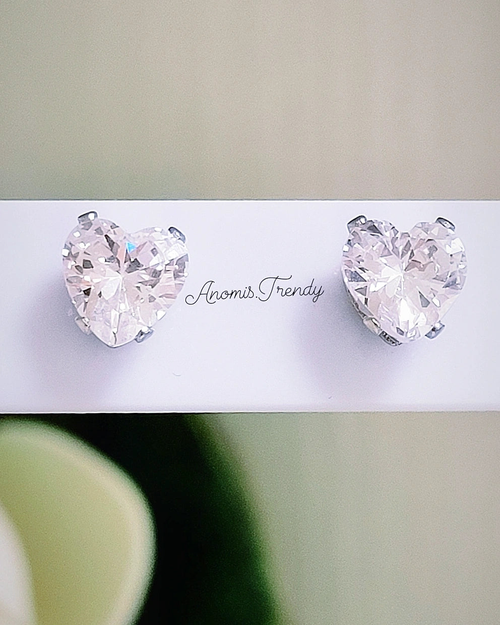 Orecchini Cuori Crystal
