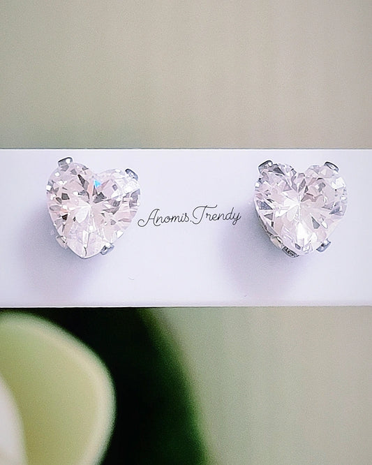Orecchini Cuori Crystal